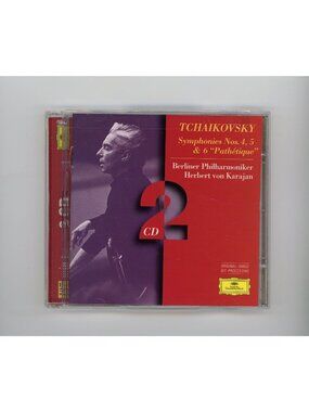 Tchaikovsky Symphonies 4 5 6 Karajan Berlin Philharmonic 2-CD Remastered DG